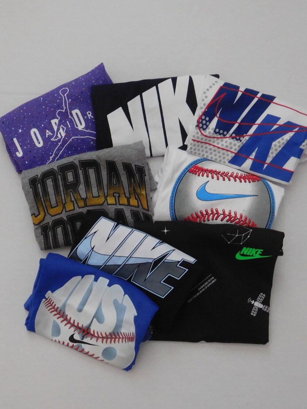 NWT 8 Nike & Jordan Short Sleeve Shirts Bundle sz 7